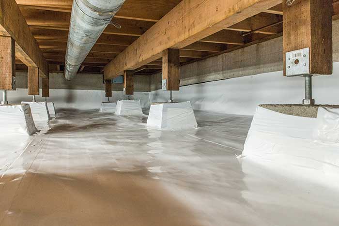 a clean crawl space from crawl pros